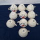 10 cups Digoin Sarreguemines model 9183 67 diam 8 cm