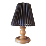 Lampe à poser en bois tourné