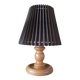 Turned wood table lamp
