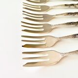 Set de 6 fourchettes à gâteau Hildesheim Rose plaqué argent