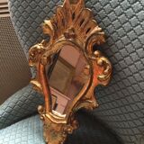 Small mirror style Louis XV gilded 21x32cm