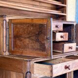 19th century Dauphinois sideboard in cherry wood, 2-part sideboard