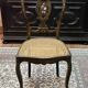 Napoleon III chair in blackened wood