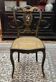Napoleon III chair in blackened wood