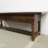 Oak Farmhouse Table or Console Table, Late 18th Century