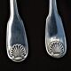 Christofle serving cutlery (fork / spoon) vendôme shell