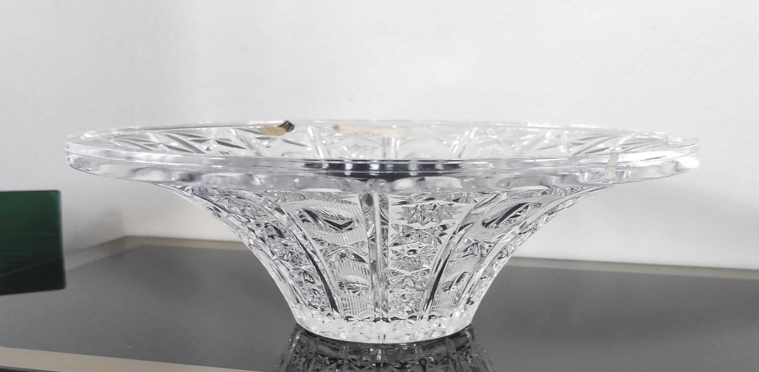 Large cut crystal bowl (Italy - Vintage)