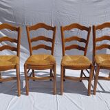 Set Of Straw Chairs