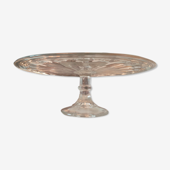 Cup, glass cake stand