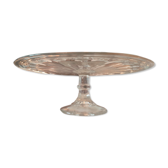 Cup, glass cake stand
