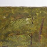 Barbizon school "stream in an undergrowth" signed and dated 1892