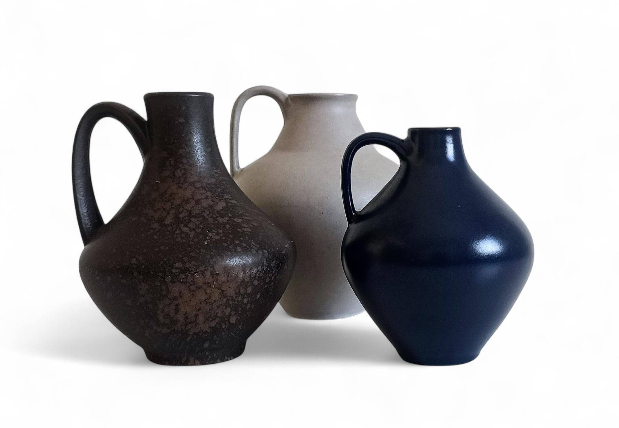 Set of Three Mid-Century Minimalist Vases by Fritz Van Daalen, Germany