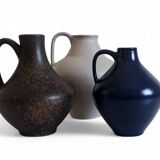 Set of Three Mid-Century Minimalist Vases by Fritz Van Daalen, Germany