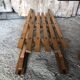 Ancienne luge en bois & lames metal vintage #a355
