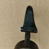 Serviteur de cheminée ancien, par artisan forgeron