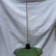 Old green and white enamelled sheet metal suspension