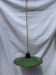 Old green and white enamelled sheet metal suspension