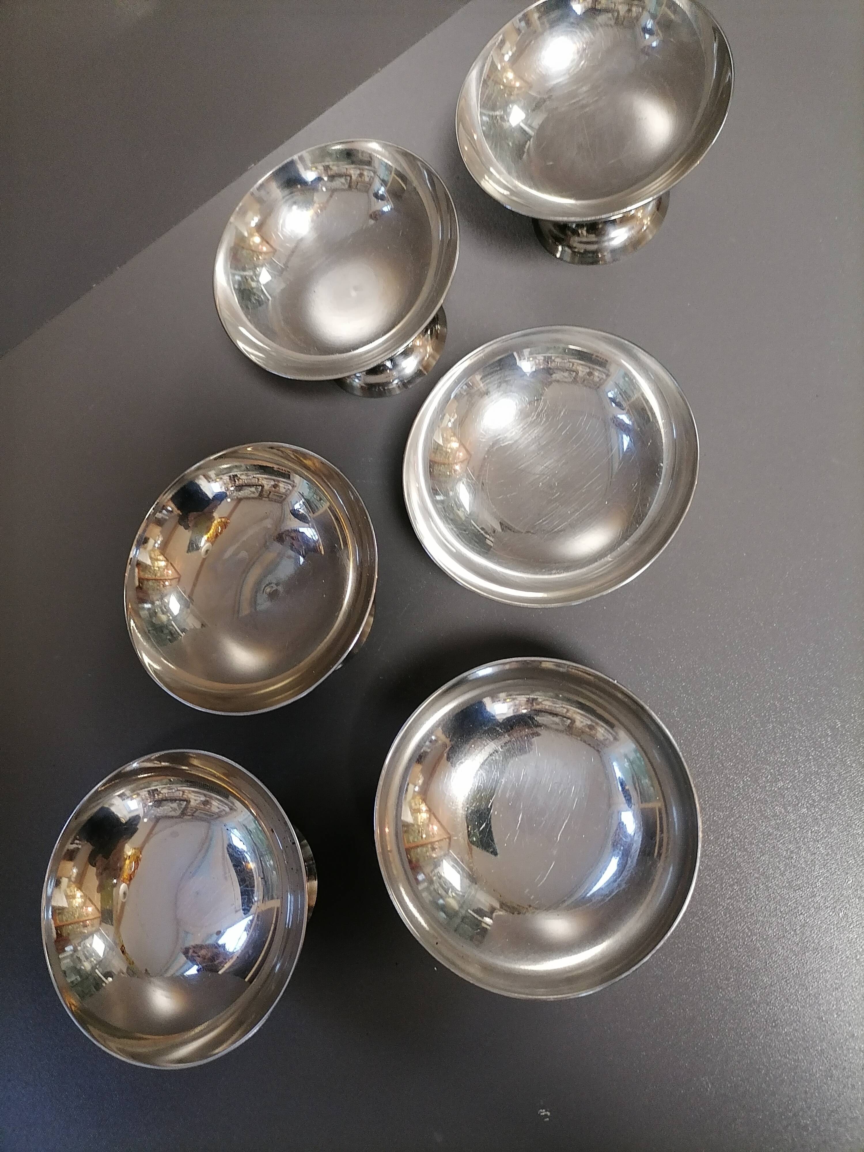 Coupelles inox vintage