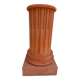 Antique fluted terracotta column or pedestal