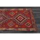 1970s Vintage Turkish Oushak Handmade Wool Cotton Orange Runner Rug 81x293