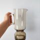 Smoked 70s carafe and glass set