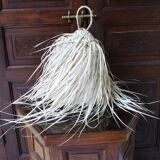 Small Bohemian Straw Pendant Light 30cm - Ball, Wicker Lampshade