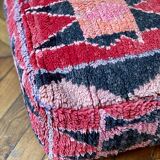 Pouf cushion of Moroccan Berber soil old vintage boujad