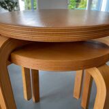 2 tabourets style Alvar Aalto
