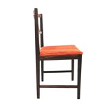 Set of 4 Scandinavian walnut chairs, Sweden, 1960