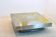 Table basse en acier inoxydable et laiton par Jean Claude Dresse