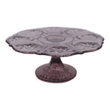 Cake dish, purple glass tart, Manage Belgium