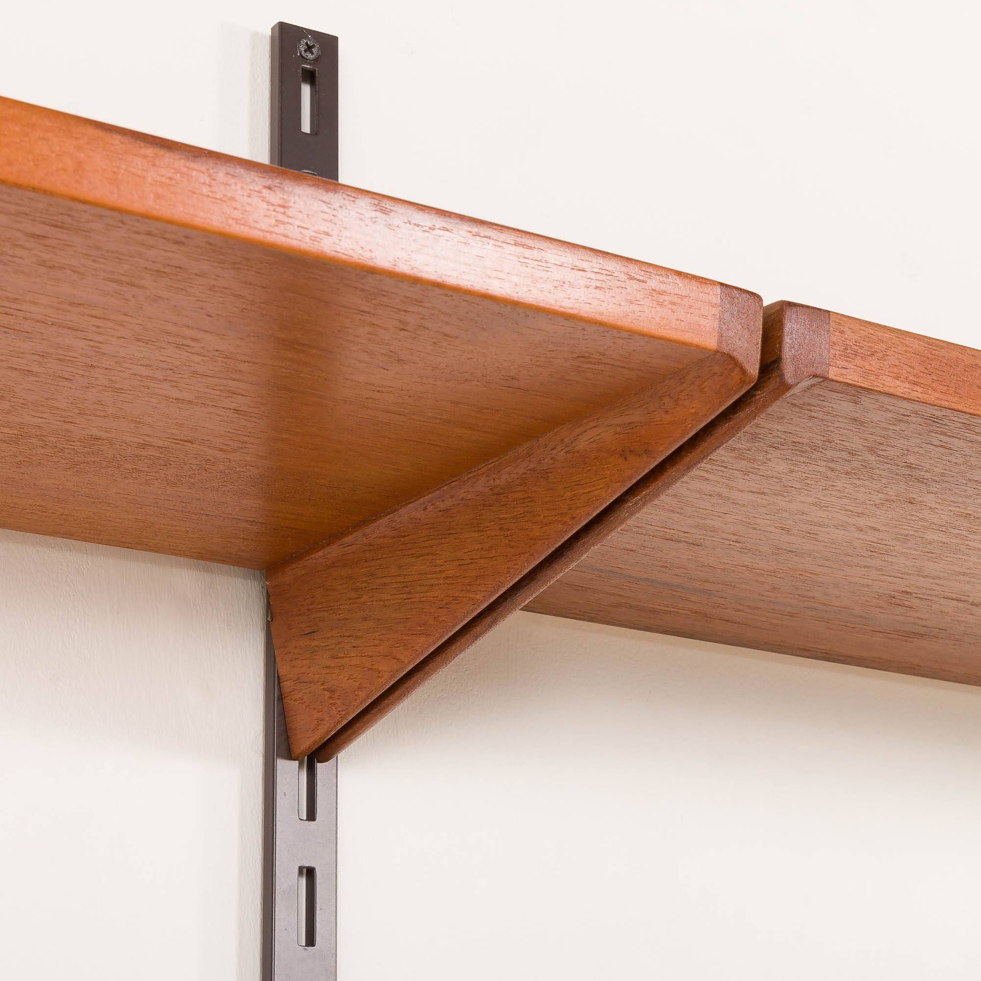 Kai Kristiansen shelving unit, set of 6 shelves, FM Møbler, Denmark 1960s