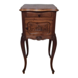 Table de chevet en chêne de style Louis XV
