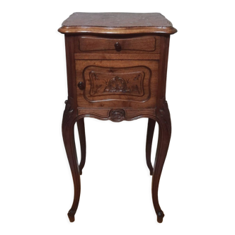 Louis XV style oak bedside table