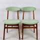 Chaises de salle à manger vert clair de Rajmund Halas, années 1970, ensemble de 2