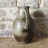Large pyrite stoneware pitcher Le Cep
