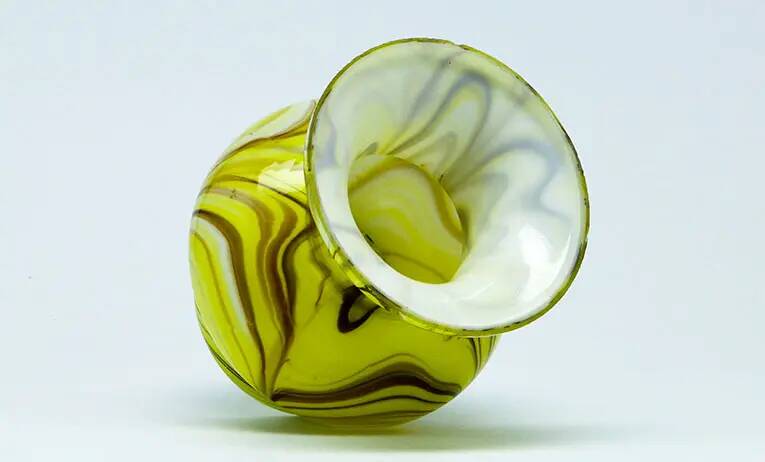 Art Deco vase, glass, Czechoslovakia, 1930s