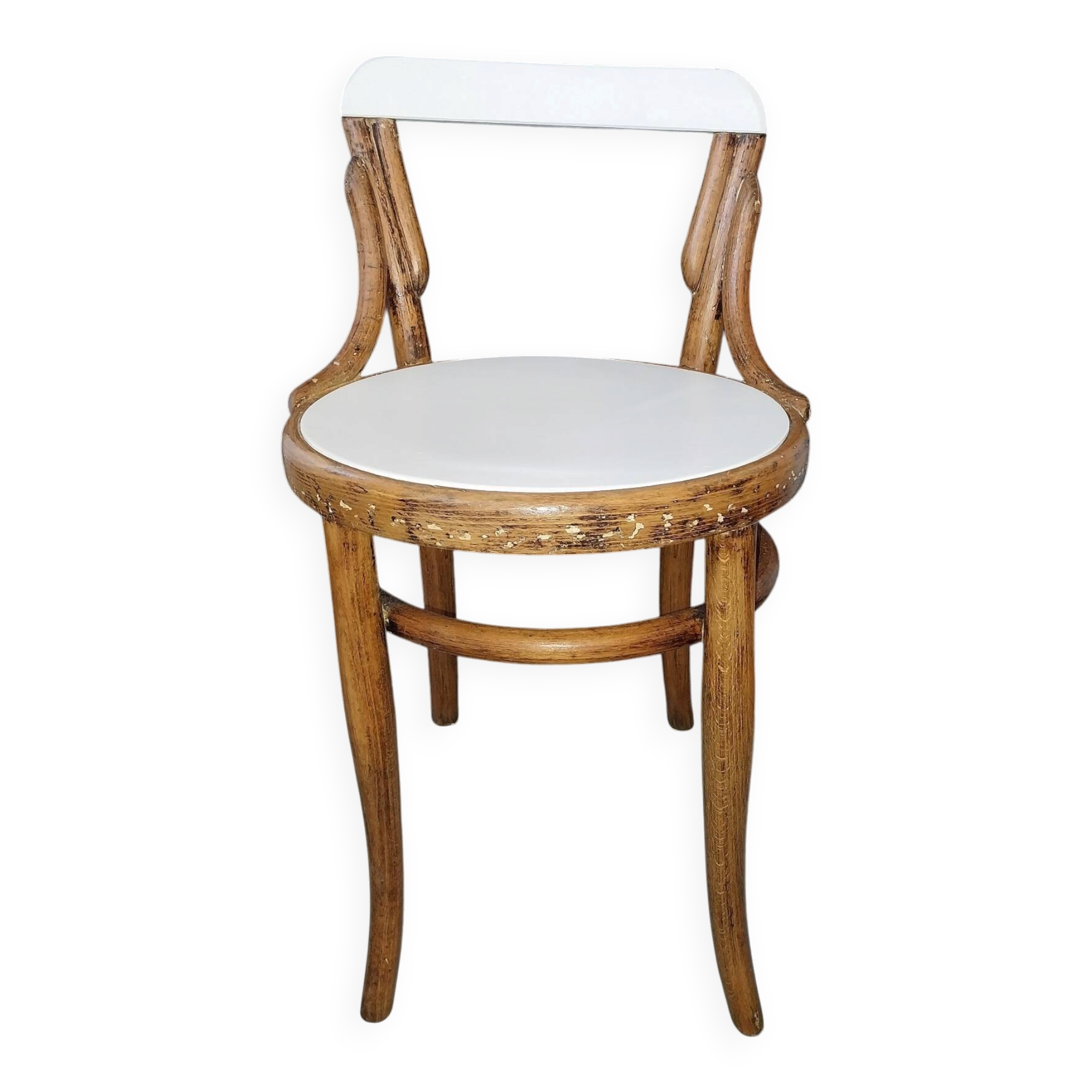 Curved wooden children's chair