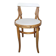 Curved wooden children's chair