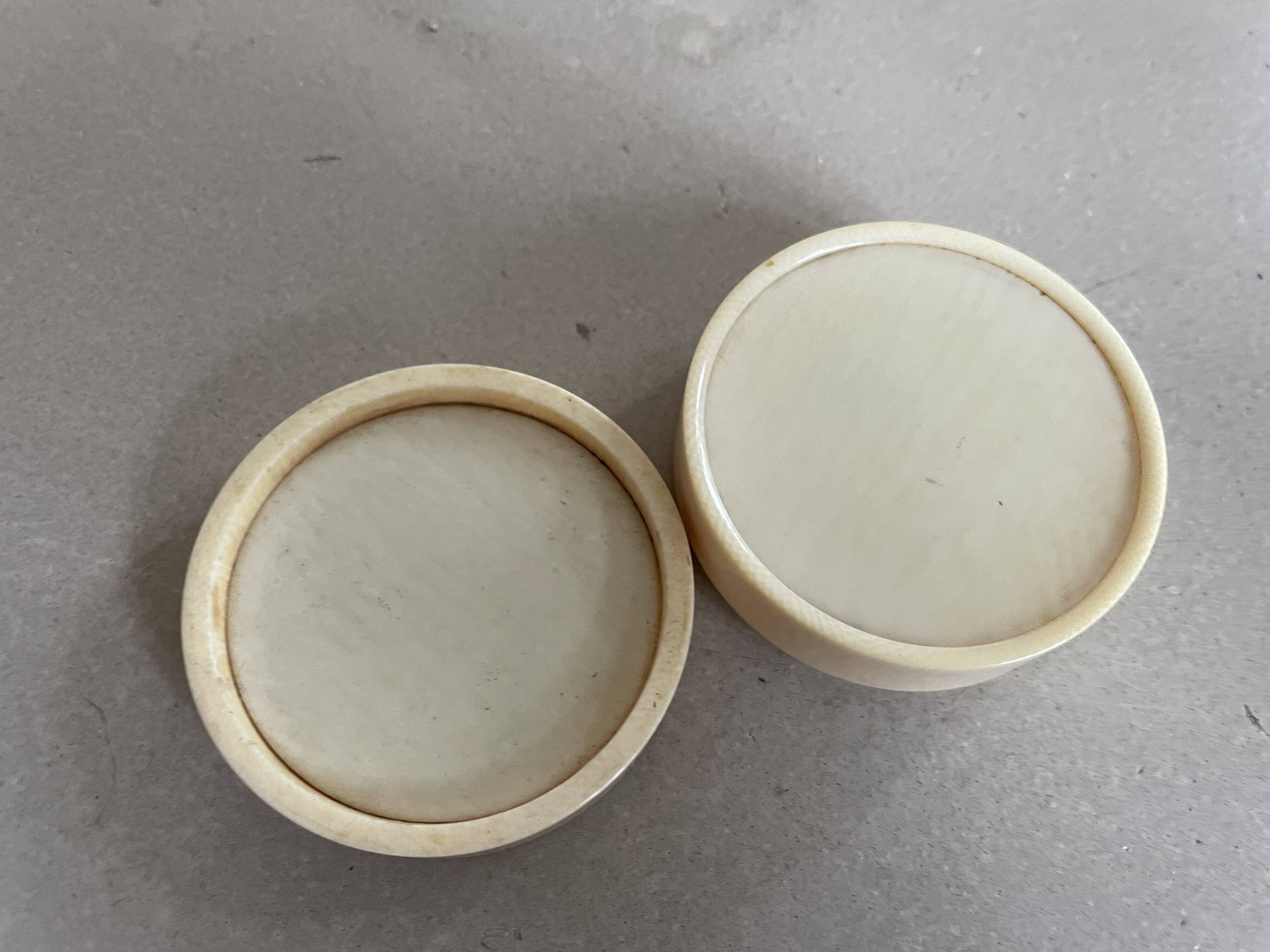 Small old ivory box