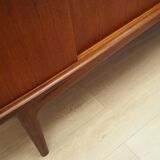 Buffet haut en teck, design danois, années 1970, fabrication : Danemark