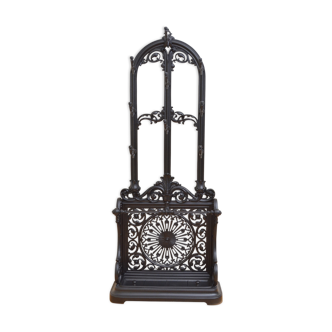 Coalbrookdale style cast iron hall stand