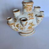 Moustier Louis XV earthenware Tulipière vase