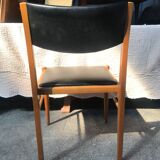 4 scandinavian chairs skai black