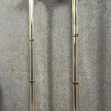 Maison Roméo: pair of large columnar floor lamps circa 1970