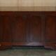 Commode vintage anglo-indienne en bois dur avec incrustations en laiton