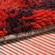 Swedish Abstract Knotted Pile Wall Wool Rug, 78x130cm