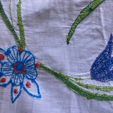 Embroidered table path