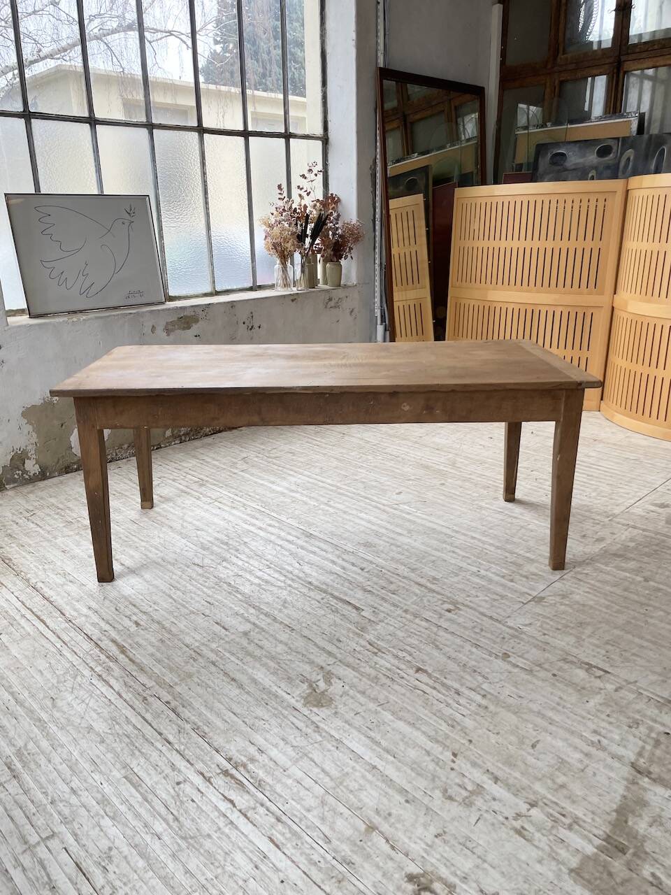 Oak farm table 2m