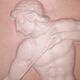 Bas-relief in the antique style featuring athletes.